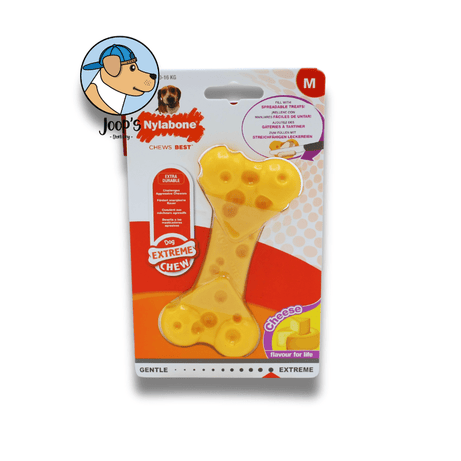 Nylabone Dura Chew Cheese Bone tot 16 KG - Joop's Barkery